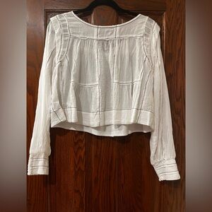 Anthropologie White Blouse